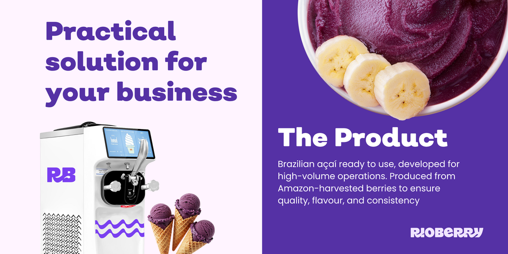 Rioberry Açaí Soft Serve 2x5kg Bags